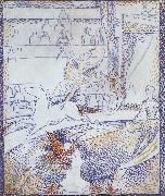 Georges Seurat Study for Circus Sweden oil painting artist